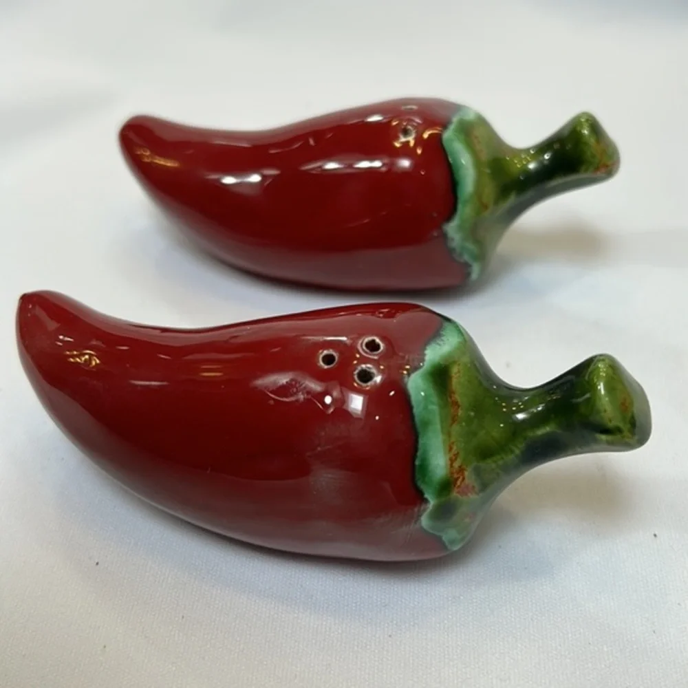 Chili Pepper Salt and Pepper Shakers